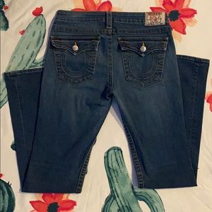 True religion low rise boot cut jeans size 30